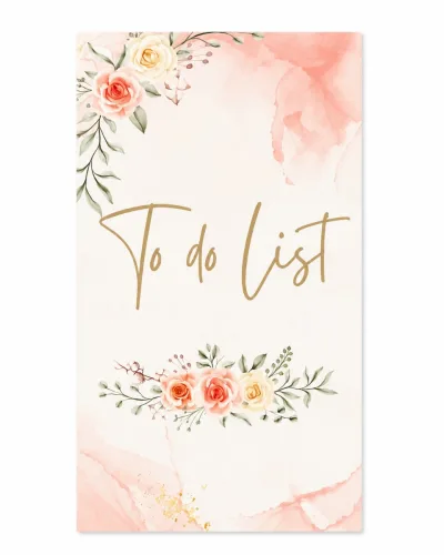 Block De Notas To Do List Flores 80 Hojas Con Stickers Siamo