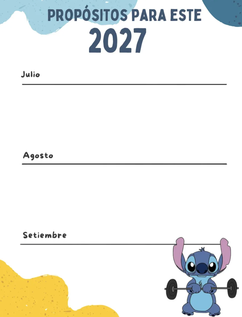 Agenda Stitch Personalizada 2027