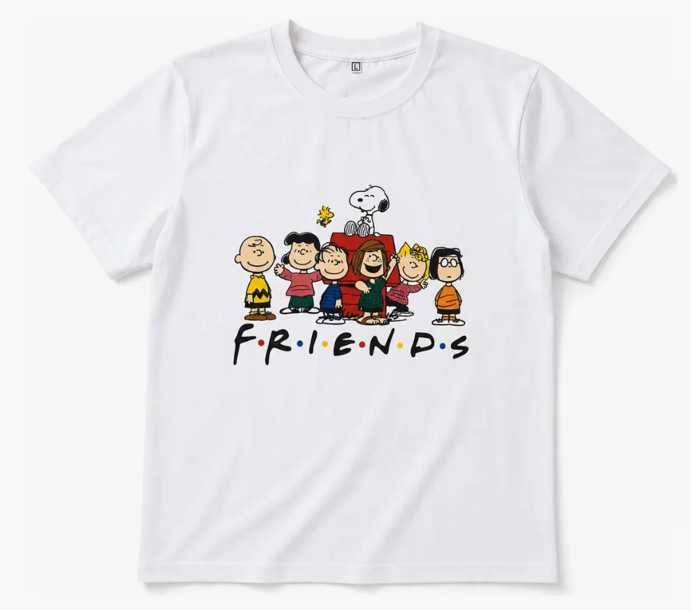 Polo Estampado Snoopy Peanuts Friends Unisex S, M, L, Xl