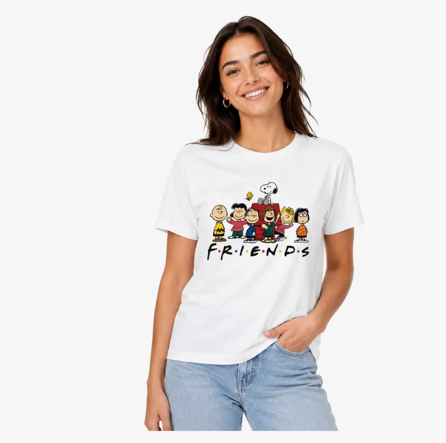 Polo Estampado Snoopy Peanuts Friends Unisex S, M, L, Xl