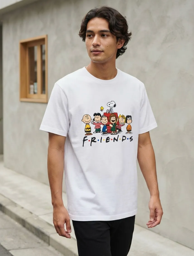Polo Estampado Snoopy Peanuts Friends Unisex S, M, L, Xl