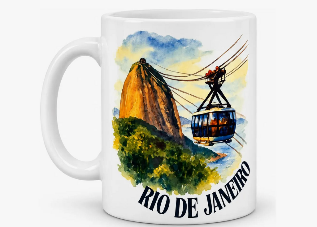 Taza personalizada Diseño De Rio De Janeiro Brasil