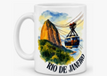 Taza personalizada Diseño De Rio De Janeiro Brasil